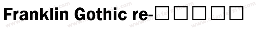 Franklin Gothic re字体转换